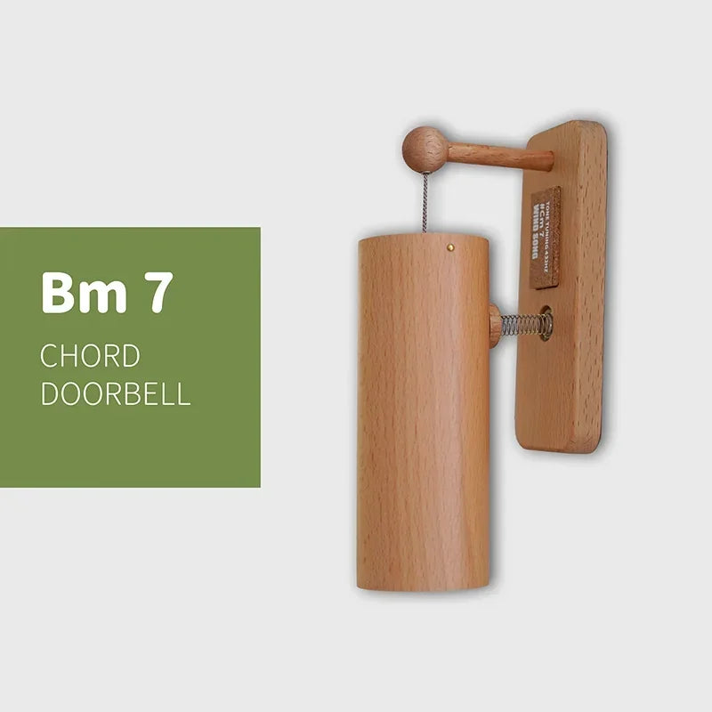 432Hz Door Opening Wood-Made Doorbell Chime Music Chords Door Bell Chimes for Home Business Entrance Fridge Housewarming Gift