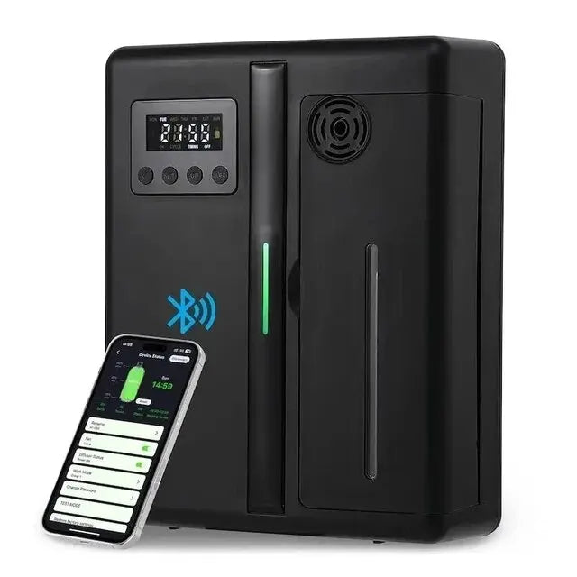 160Ml Waterless Scent Diffuser Bluetooth Wall-Mounted Fragrance Machine Smart Scent Diffuser for Essential Oil Hotel Home
