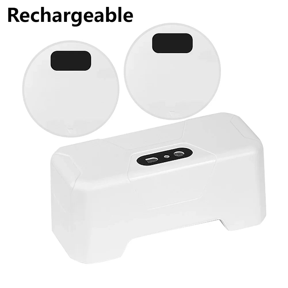 Automatic Toilet Flush Button Induction Toilet Flusher External Infrared Flush Splash-Proof with Wireless Transmitter