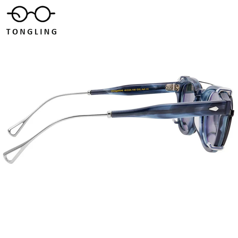 Highend Acetate Sunglasses with Removable Clipon Lenses Dualpurpose Fashionable and Functional for Men Women Outdoor Daily Wear