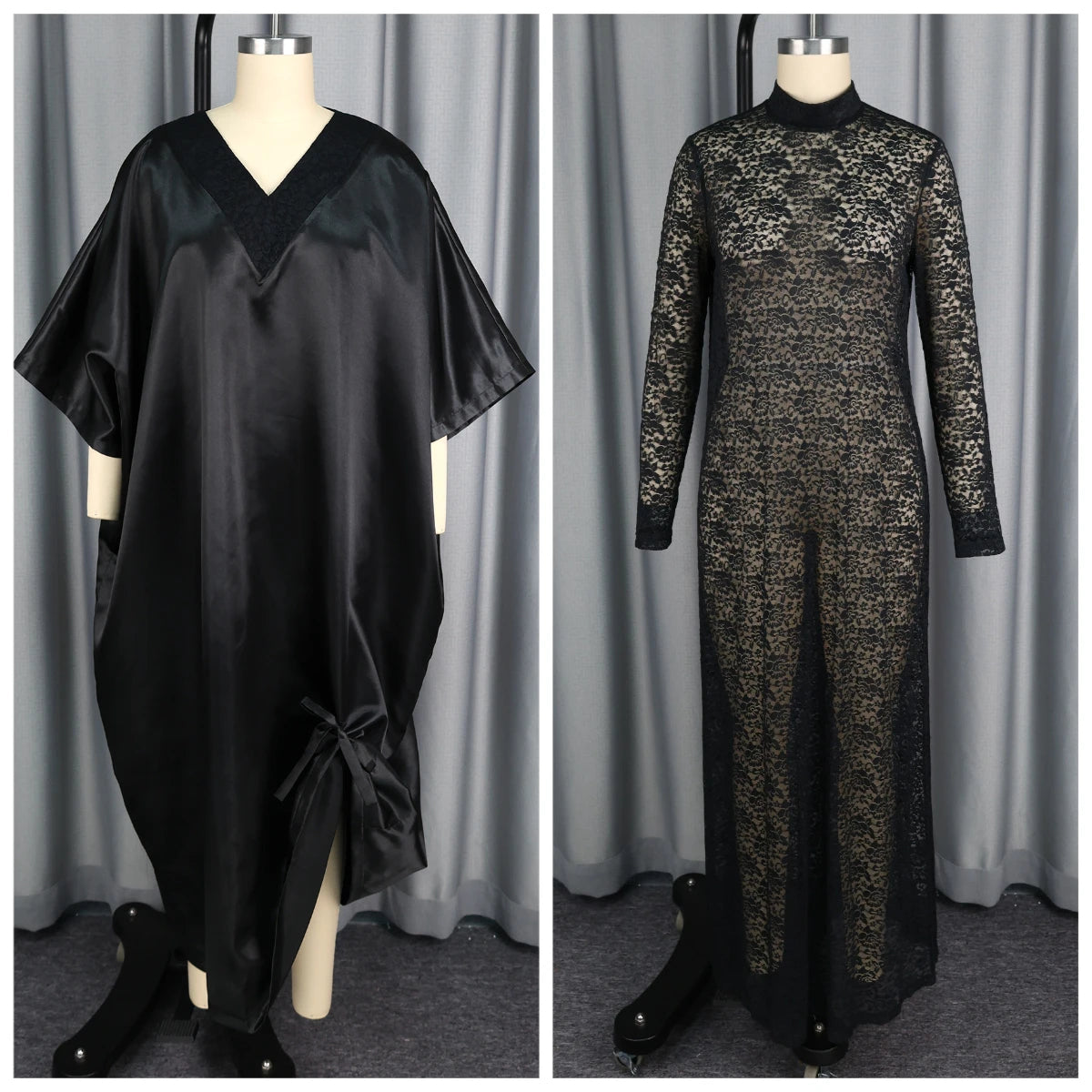 African Dresses Elegant Shiny Bubu Dresses Women Two Pieces Set Lace inside Dress Traditional Africa Clothing Long Loose Dashiki