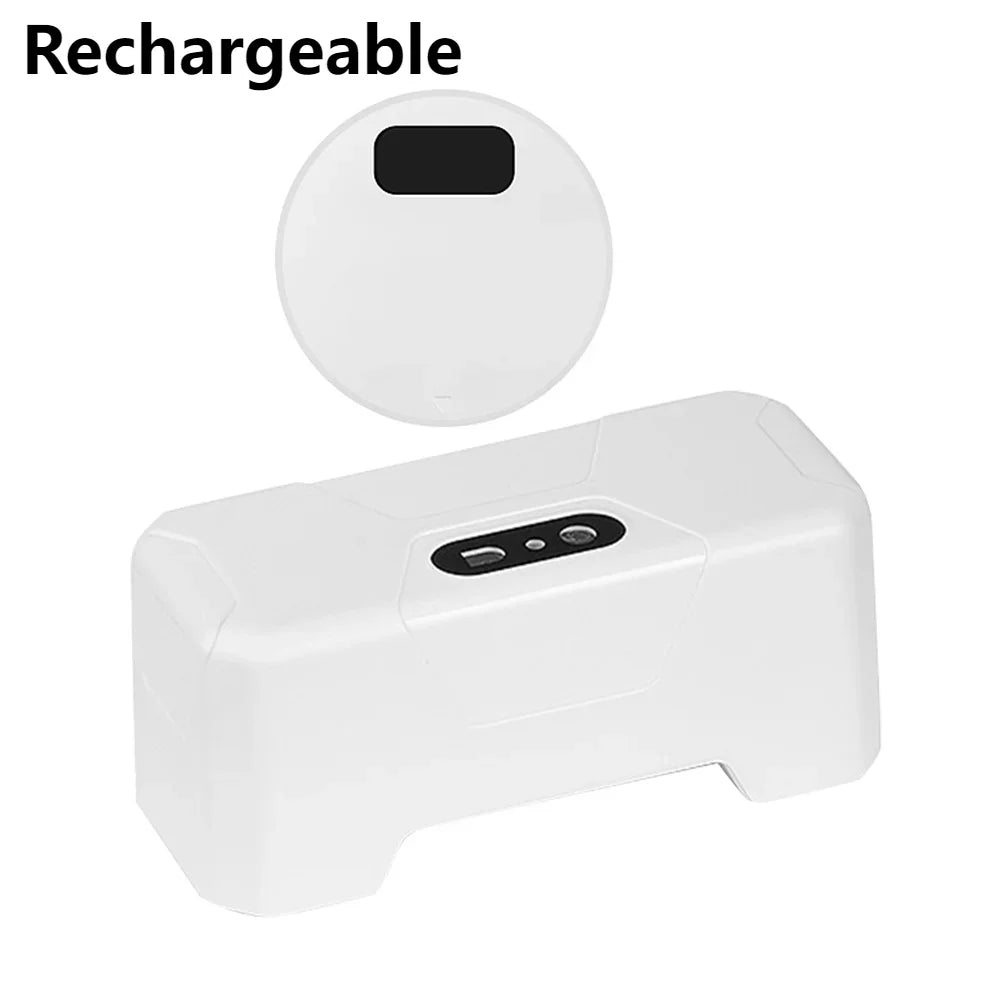 Automatic Toilet Flush Button Induction Toilet Flusher External Infrared Flush Splash-Proof with Wireless Transmitter