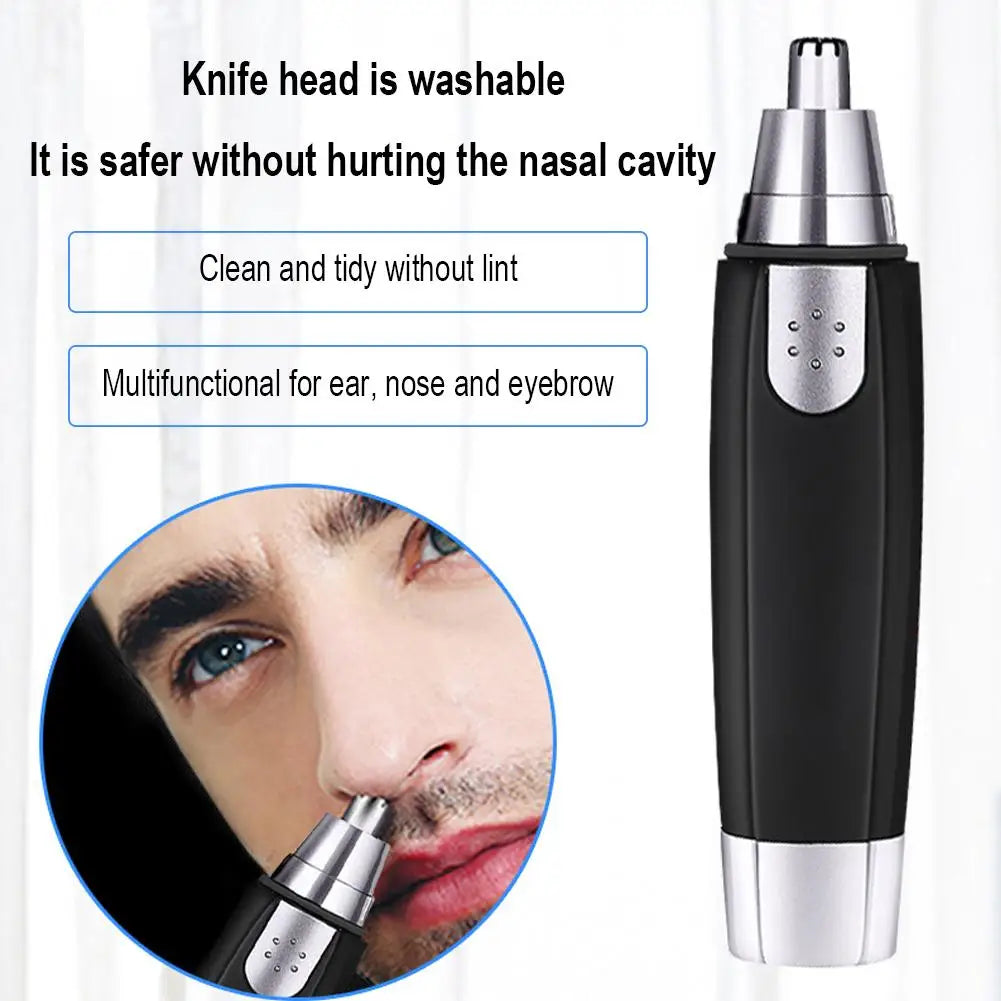 Electric Nose Hair Trimmer Nose Shaver Eyebrow Trimming Nasal Hair Scraper Nose Trimming Scissors