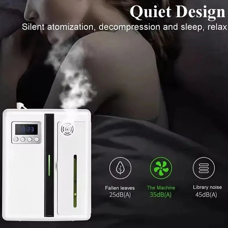 160Ml Waterless Scent Diffuser Bluetooth Wall-Mounted Fragrance Machine Smart Scent Diffuser for Essential Oil Hotel Home