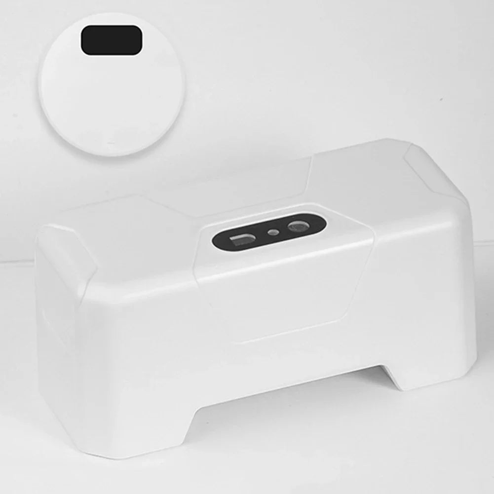 Automatic Toilet Flush Button Induction Toilet Flusher External Infrared Flush Splash-Proof with Wireless Transmitter