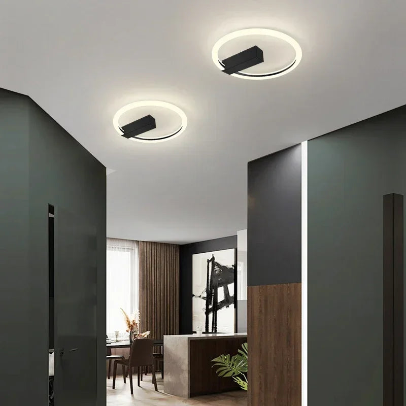 Modern LED Wall Lamp Black Gold Wall Sconce for Living Room Bedroom Bedside Light Home Corridor Aisle Decoration Lustre Lighting