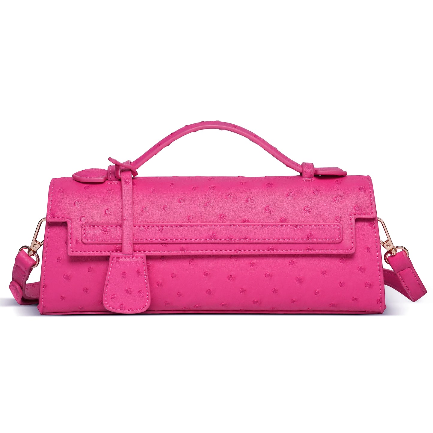 Hot Brand Design Ostrich/Snake Print Women Bag Handbag Ladies Handbags Fashion Luxury Brands Women'S Long Handbags Shoulder Bags