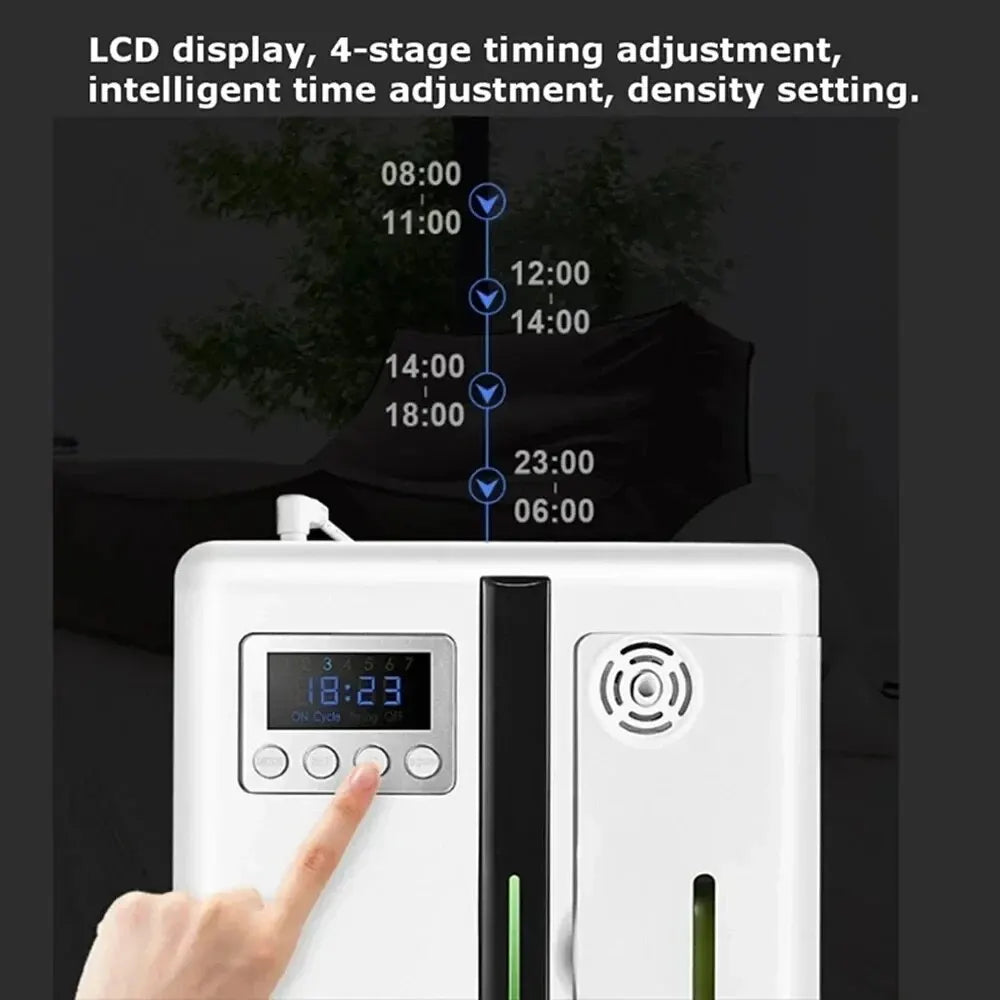 160Ml Waterless Scent Diffuser Bluetooth Wall-Mounted Fragrance Machine Smart Scent Diffuser for Essential Oil Hotel Home