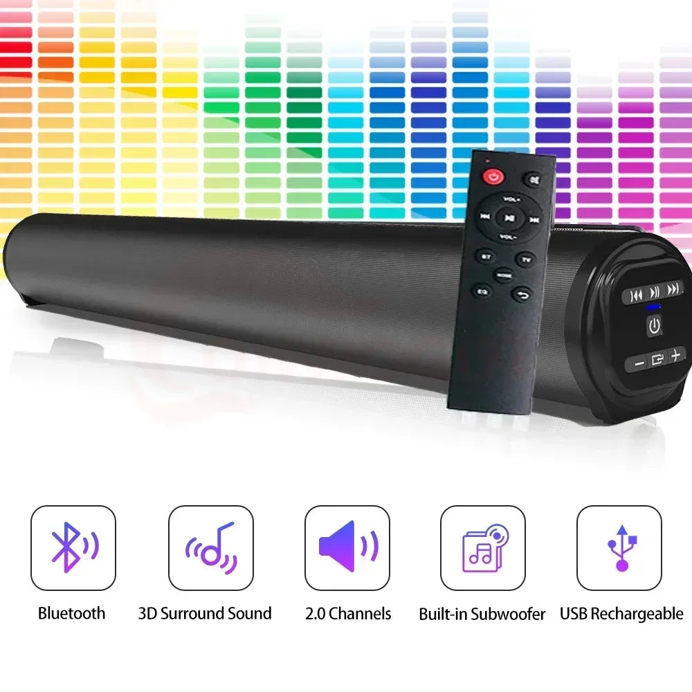 Wireless Bluetooth Sound Bar Speaker System Super Power Speaker Surround Stereo Home Theater TV Projector BS-10 BS-28A BS-28B
