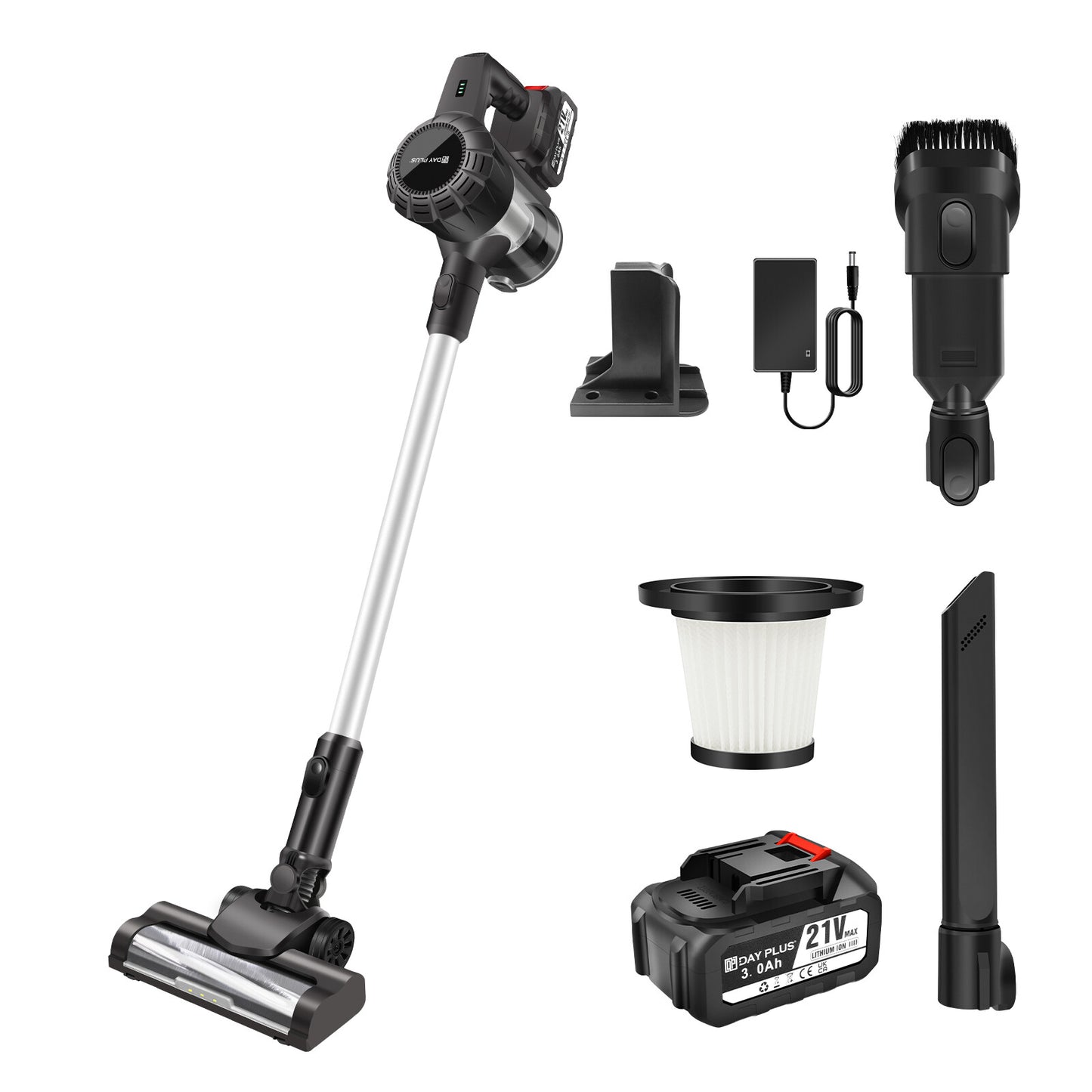 3In1 Cordless Vacuum Cleaner Upright Handheld Stick Lightweight Bagless