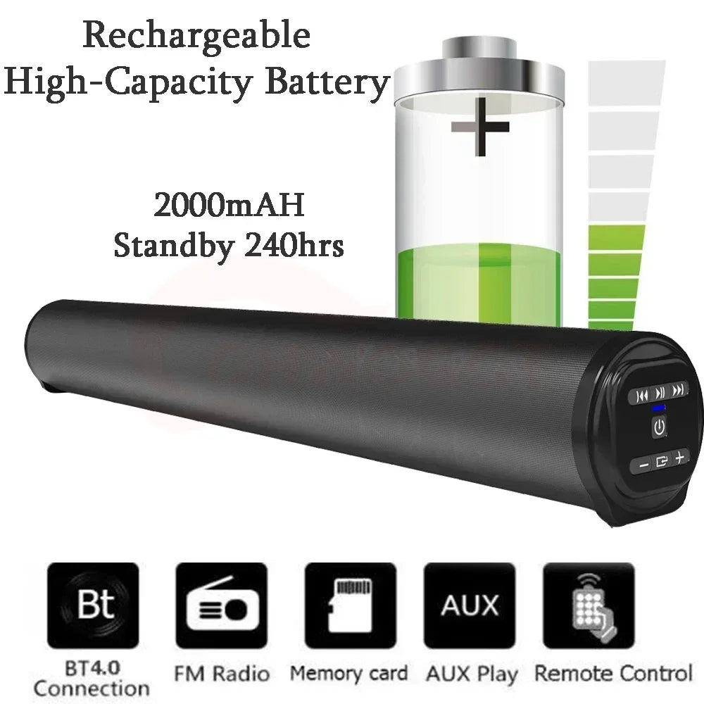 Wireless Bluetooth Sound Bar Speaker System Super Power Speaker Surround Stereo Home Theater TV Projector BS-10 BS-28A BS-28B