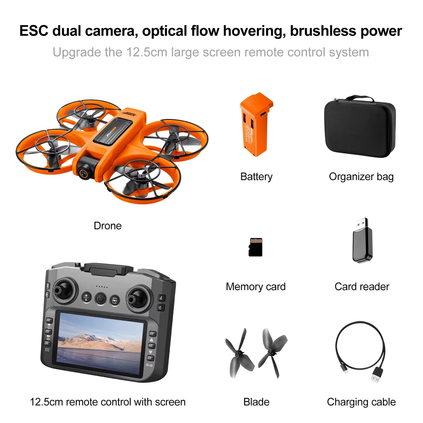 S156 Screen Mini Drone with 90° Electric Adjustable 8K HD Camera Wifi Light Flow Drone Pocket Obstacle Avoidance Rc Quadcopter
