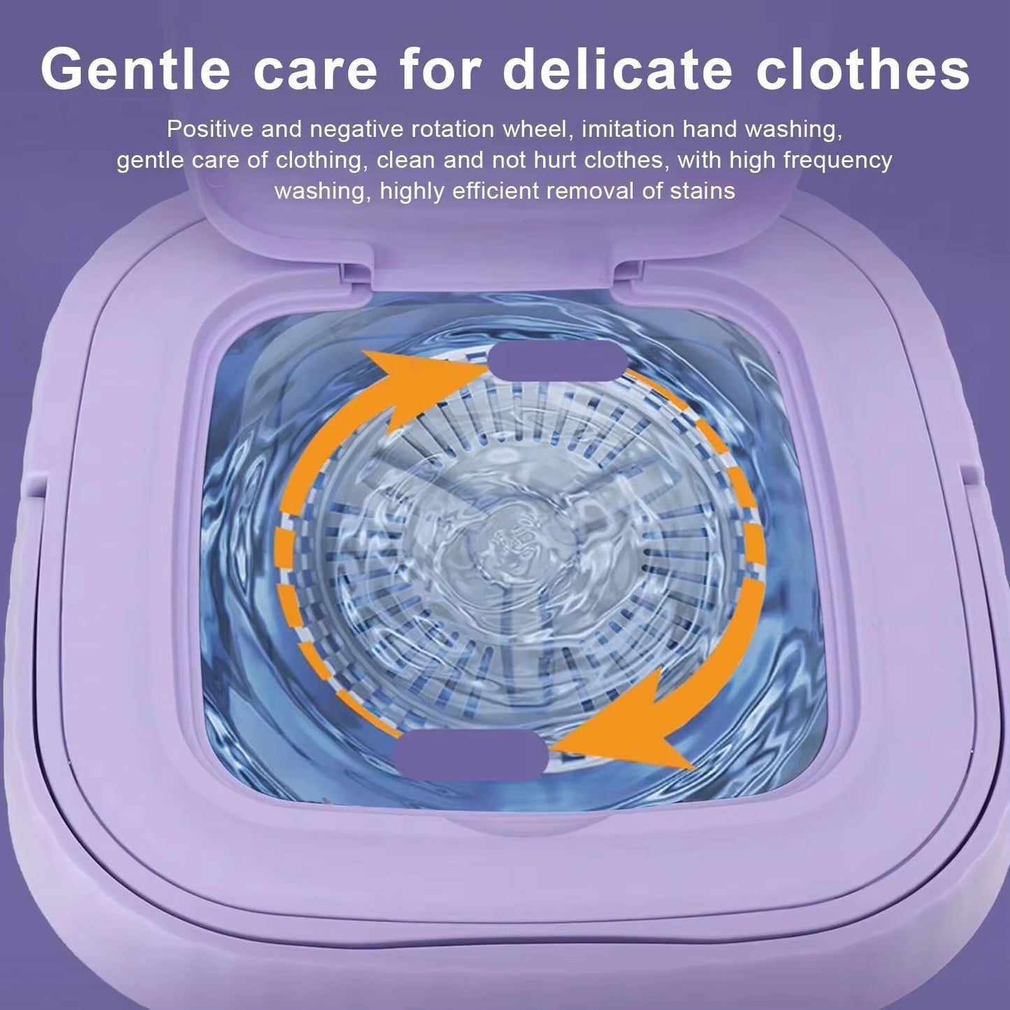 8L Portable Small Foldable Washing Machine with Spin Dryer for Socks Underwear Panties Washer Household Mini Washing Machine