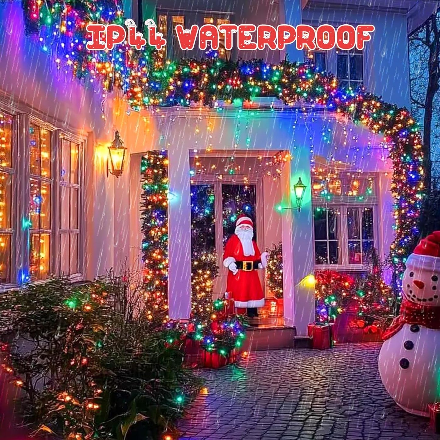 Christmas String Lights, 400LED 40M Christmas Tree Lights Indoor & Outdoor Connectable Plug in 8 Modes Twinkle Fairy Lights for Indoor Room Wall Tree Party Wedding