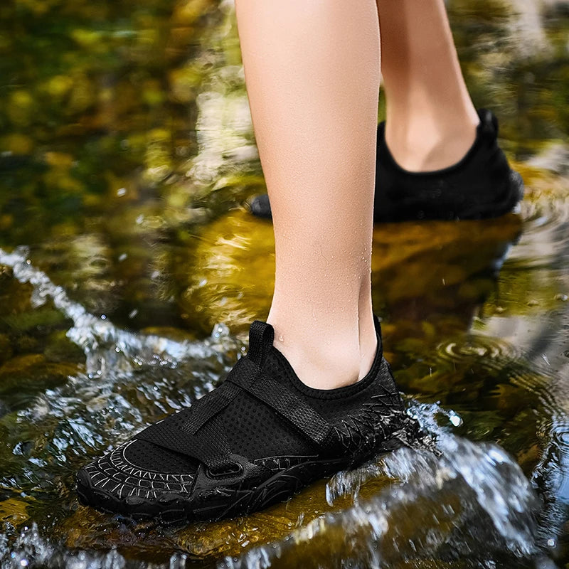 Oiaano Wide Toe Unisex Man Barefoot Black Shoes Summer Woman Wading Water Beach Non-Slip Multifunctional Sport Running Hiking