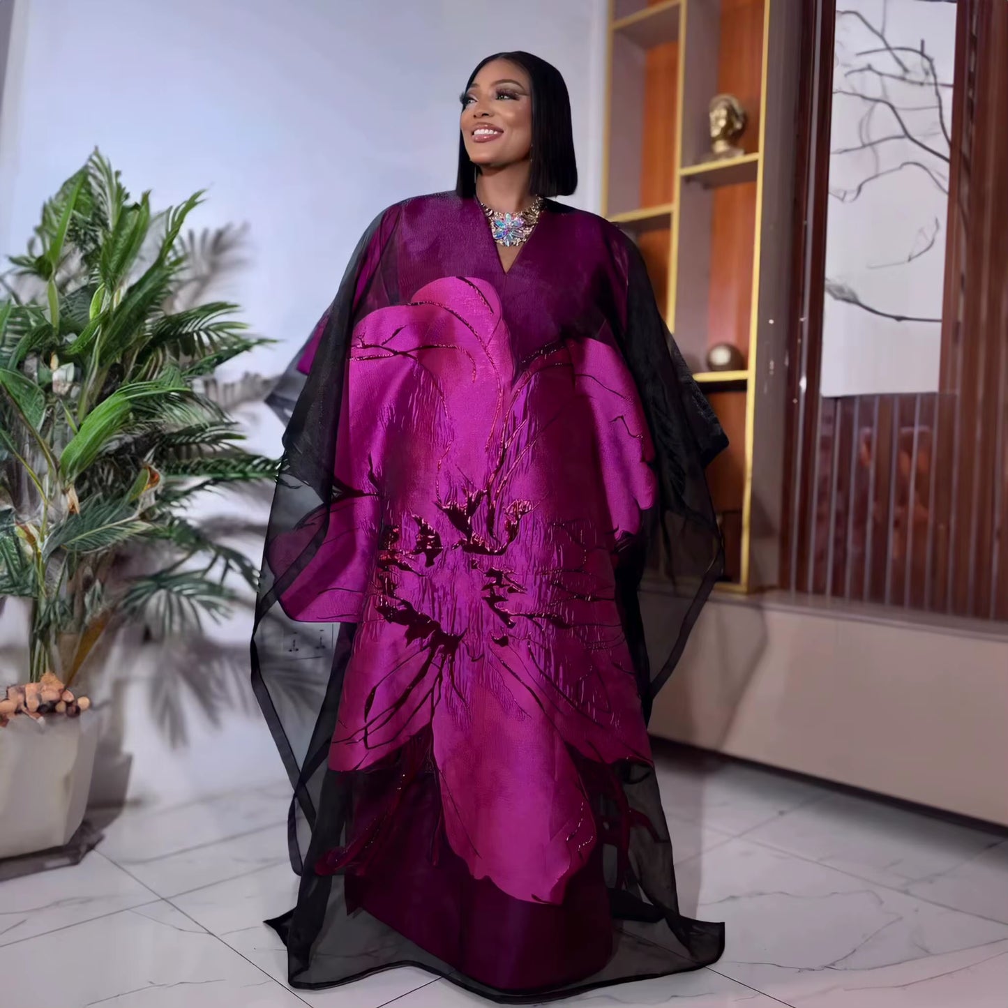 Luxury Two-Piece New Design African Dresses for Woman Embroidery Premium Clothing African Dresses for Woman Party for Women