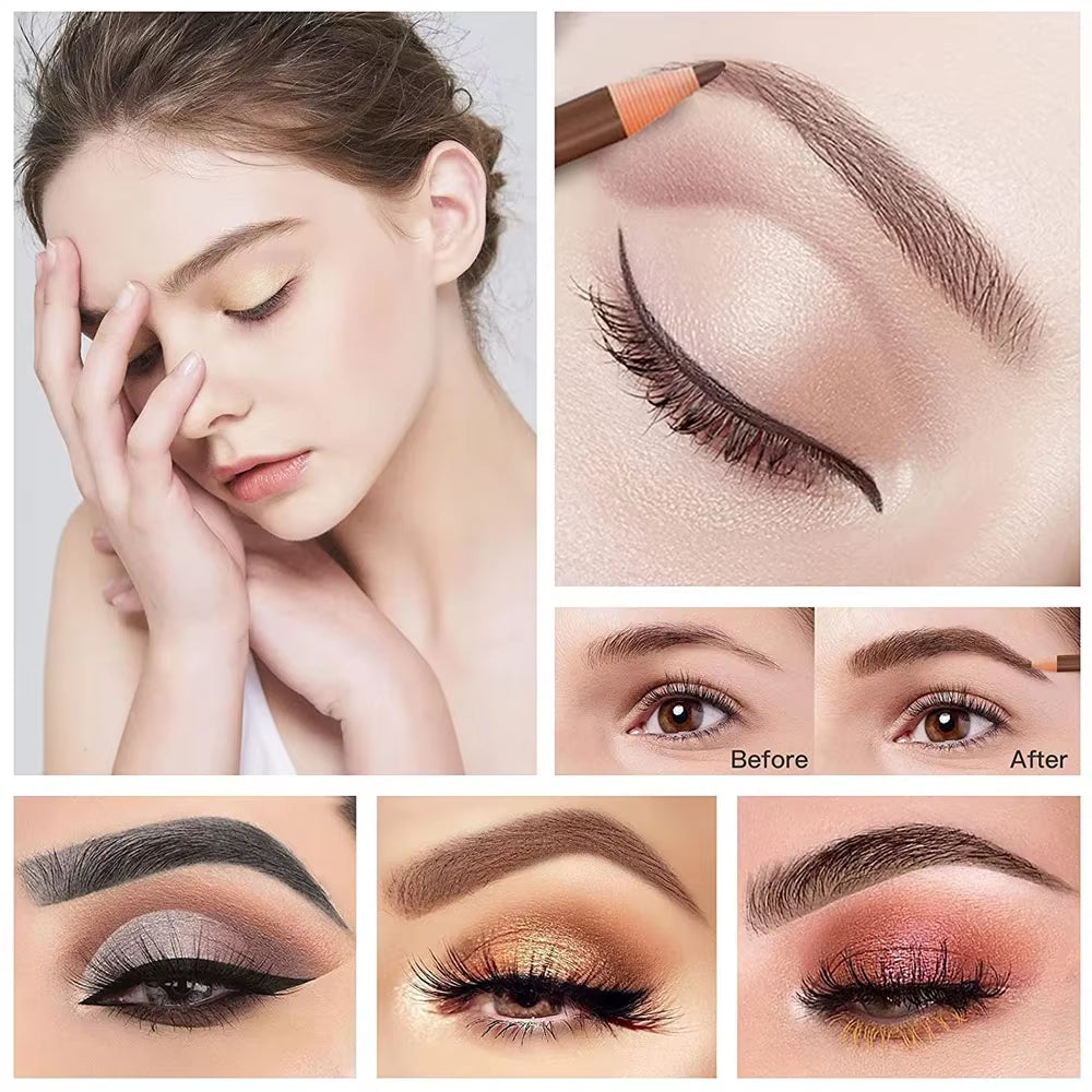 5Pcs Professional Microblading Pencil Permanent Eyebrow Pencil Tattoo Waterproof Art Tint Makeup Eye Brow Pen Enhancers Cosmetic