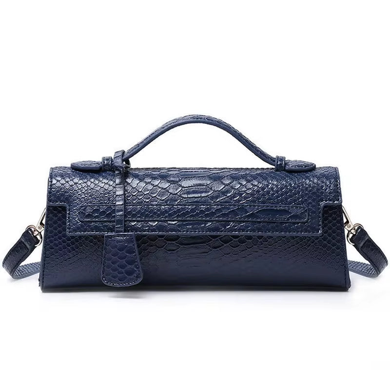 Hot Brand Design Ostrich/Snake Print Women Bag Handbag Ladies Handbags Fashion Luxury Brands Women'S Long Handbags Shoulder Bags