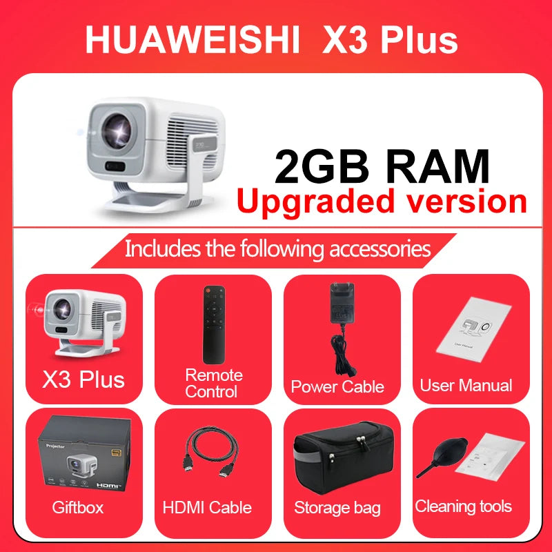 4K Projector Android Native Portable 1080P Auto Focus 600ANSI Video Home Cinema Outdoor Hd Led Projetor
