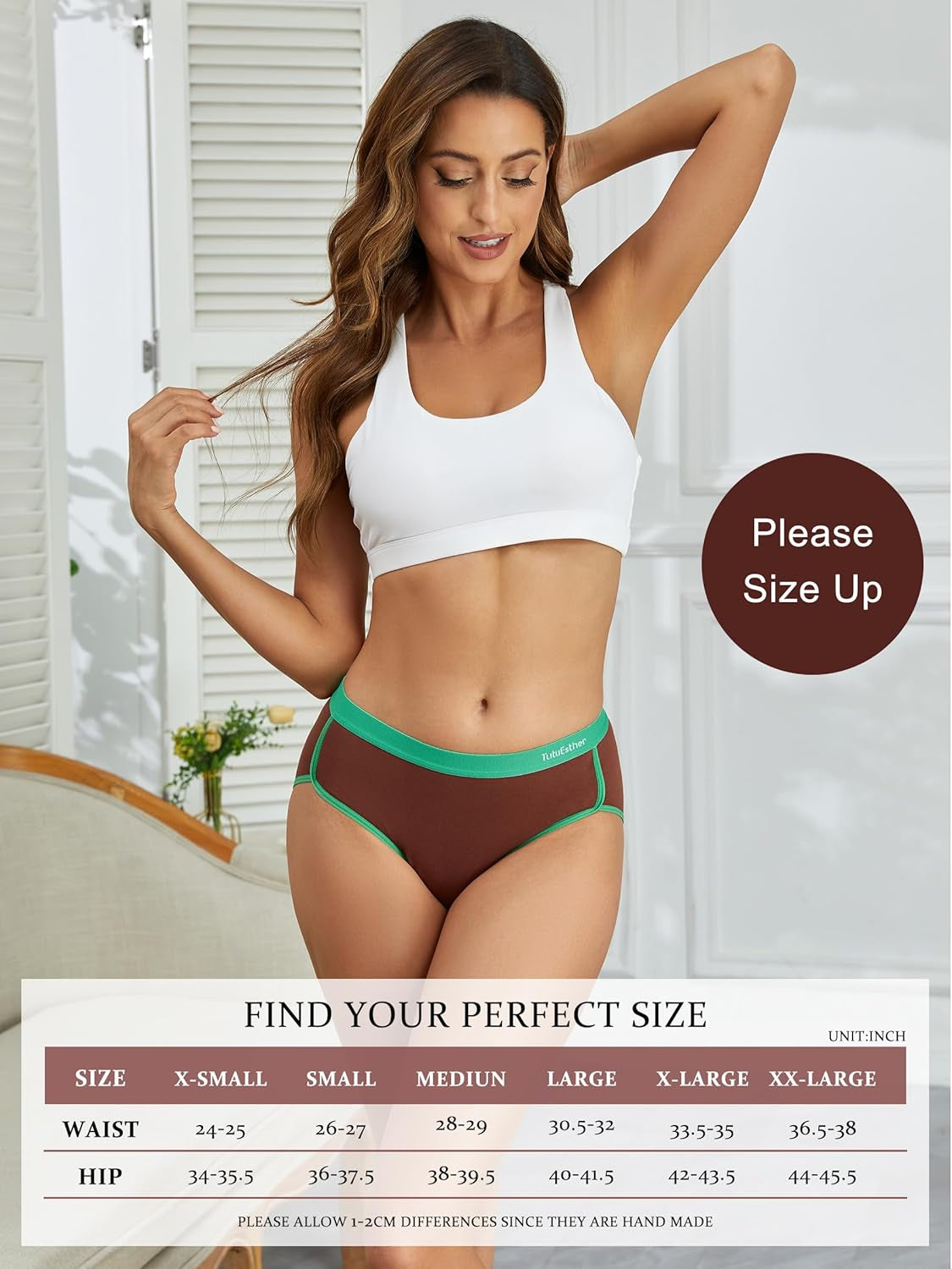 Underwear Women Cotton Knickers Mid Rise Panties Soft Ladies Basic Pants Multipack