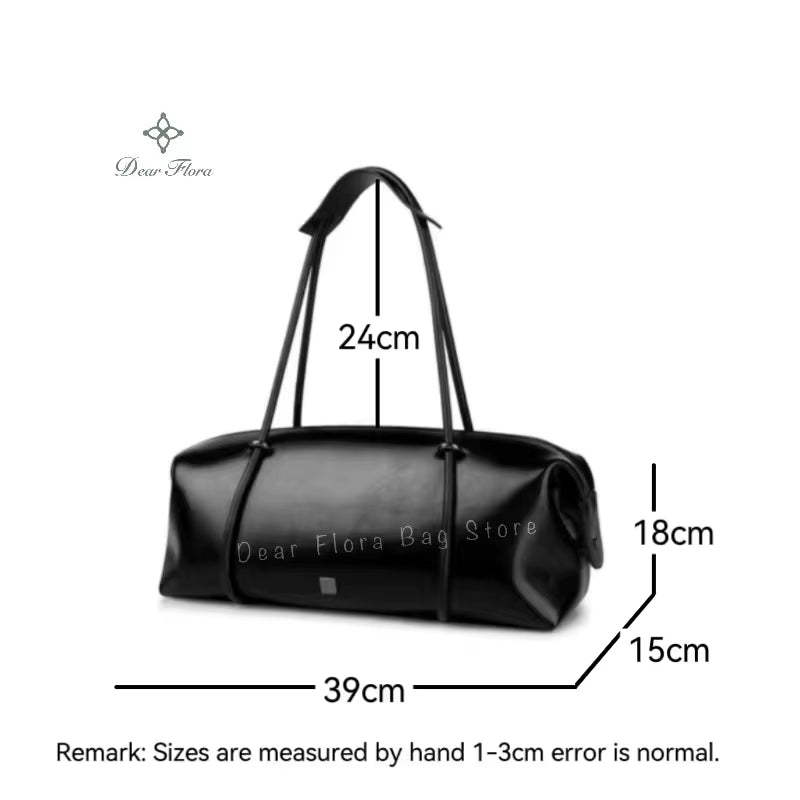 Y2K Women'S Bag Large Capacity Boston Pillow Handbag Spicy Girl Fashion Motorcycle Shoulder Bags Vintage Large Capacity Tote Bag