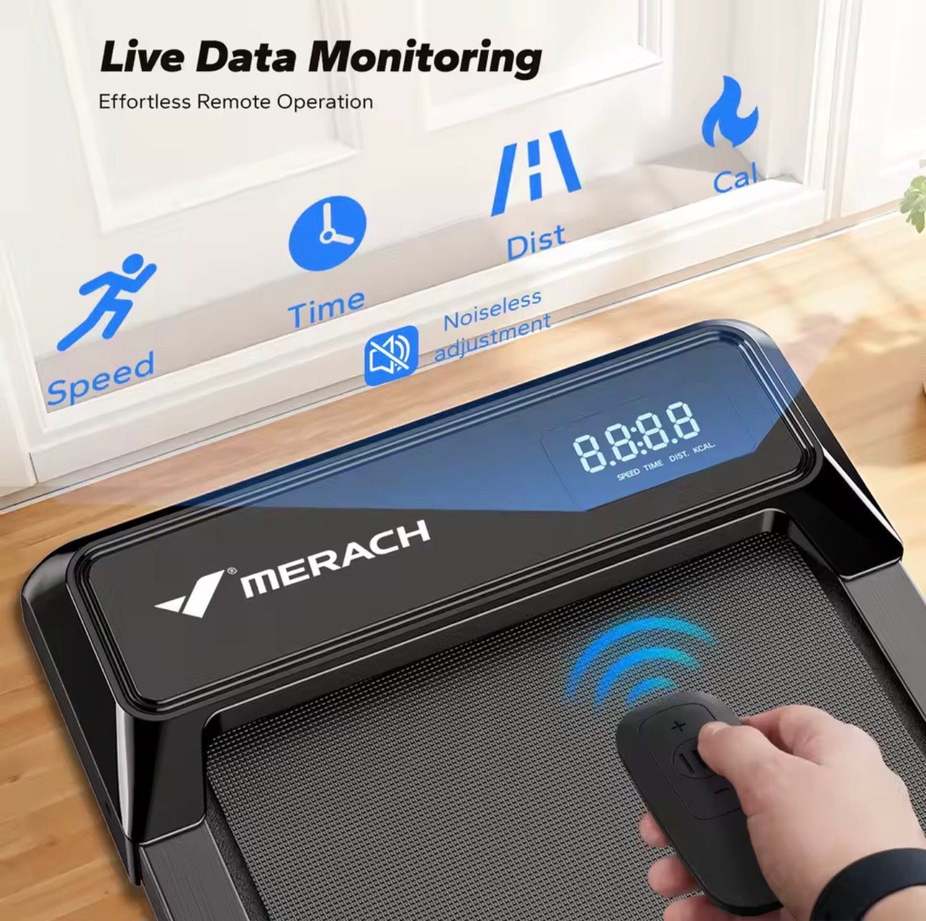 MERACH Walking Pad Under Desk Treadmill for Home Office