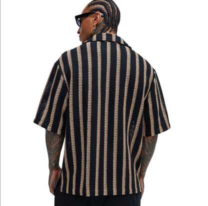 Peyton Textured Shirt Black Combo