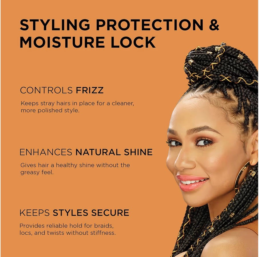African Pride Black Castor Miracle Braid, Lock & Twist Gel 8 oz