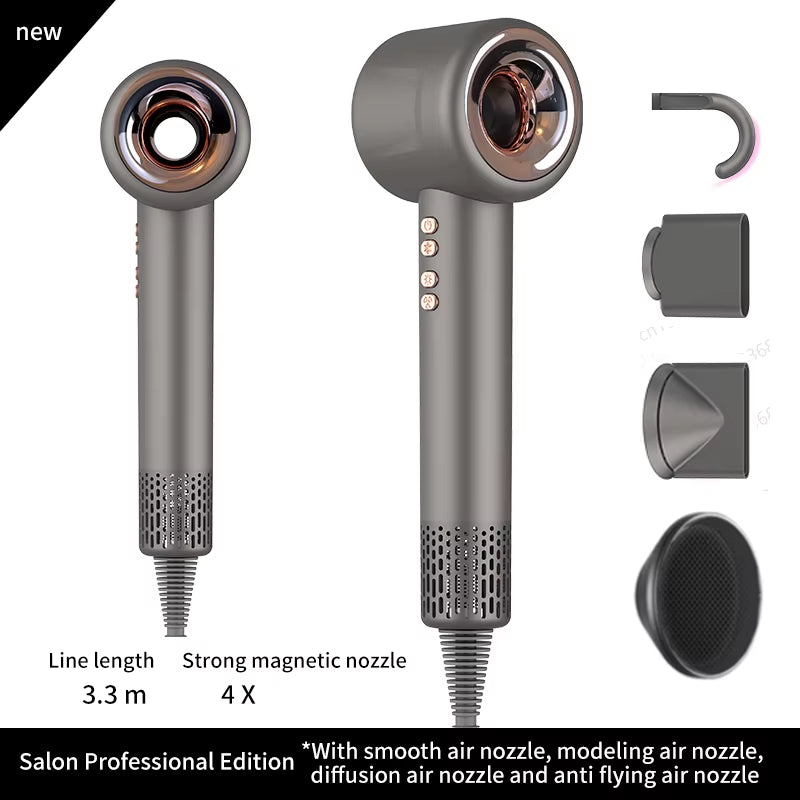 Super Hair Dryer 220V Leafless Hair Dryer Personal Hair Care Styling Negative Ion Tool Constant Anion Electric Hair Dryers