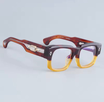 Dusenberg Thick Heavy Acetate Sunglasses High Quality Men and Women Fashion High Street Designer Uv400 Eyeglasses with Case