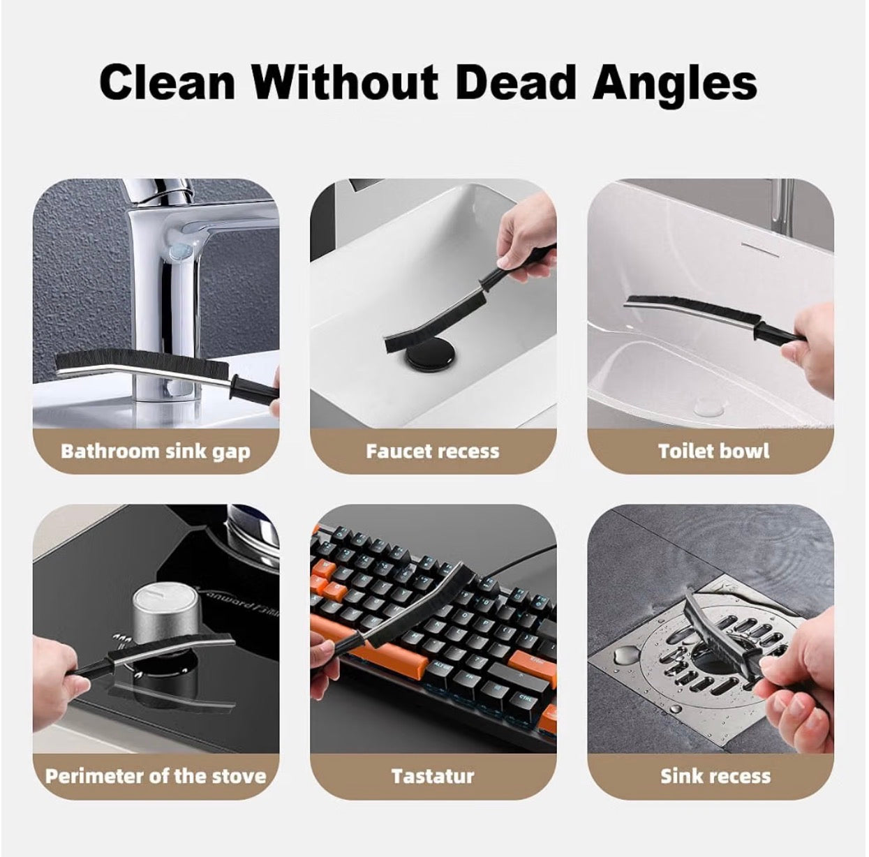 CUCM 6 Piece Crevice Cleaning Brush Set
