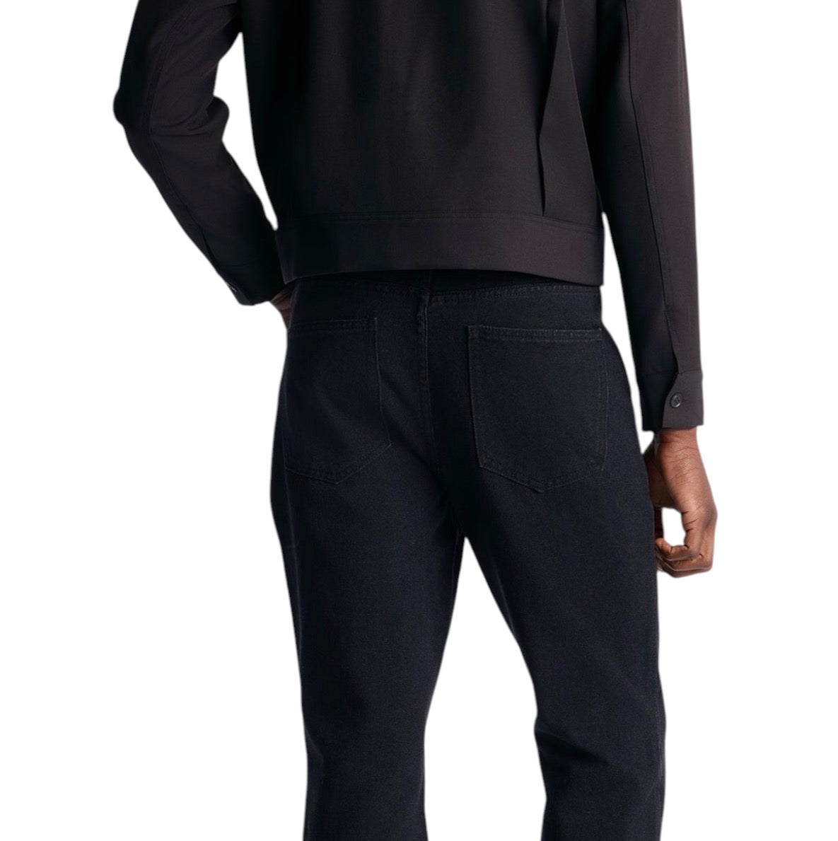 Routine Stacked Skinny Flare Jeans Black