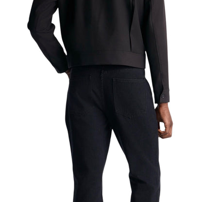 Routine Stacked Skinny Flare Jeans Black