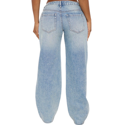 Westside Low Rise Wide Leg Jeans Light Wash