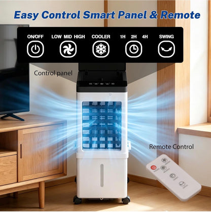 15L Portable Evaporative Air Cooler Fan with Remote Control
