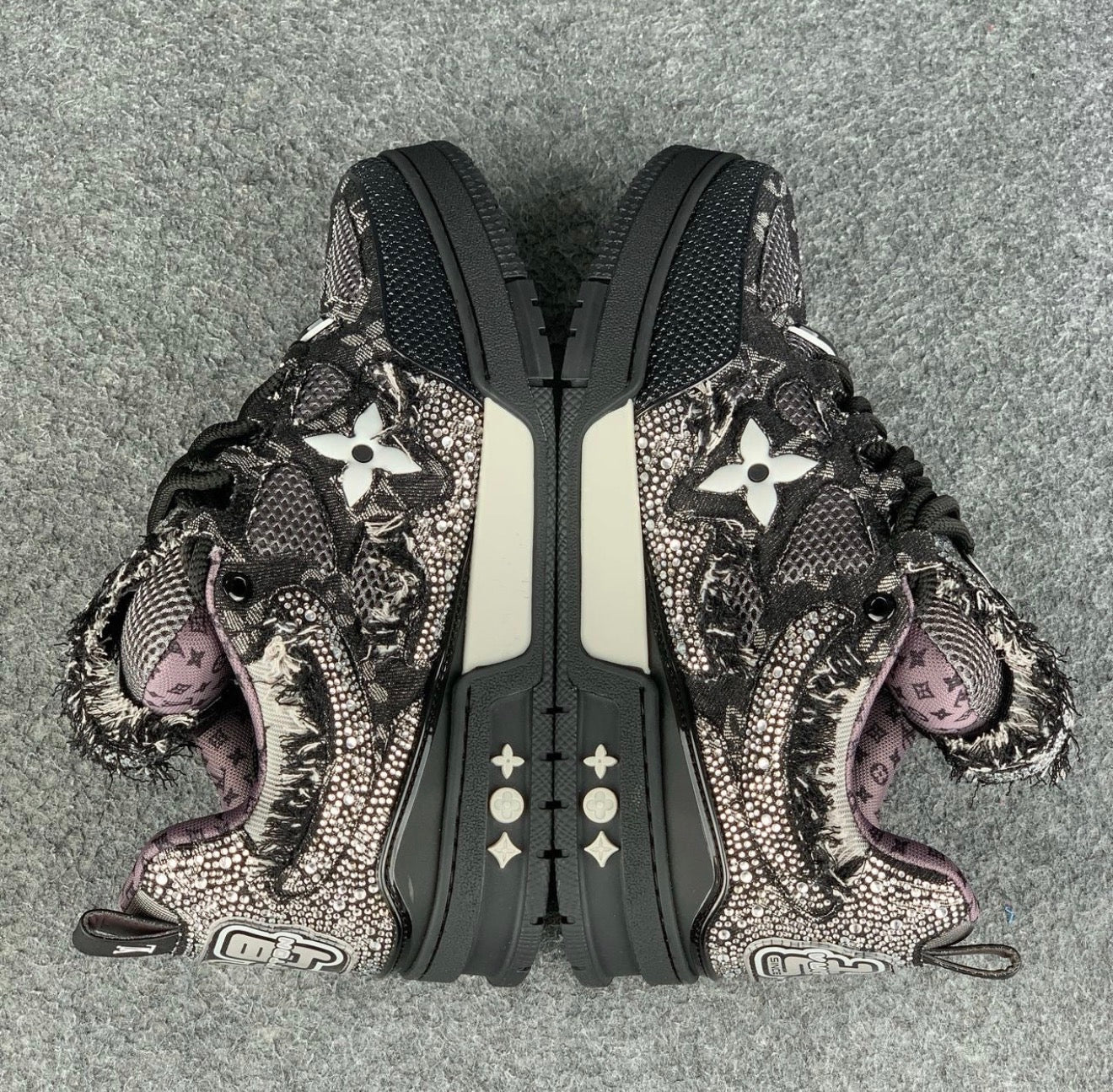LV Skate Sneaker 'Black Swarovski
Monogram'