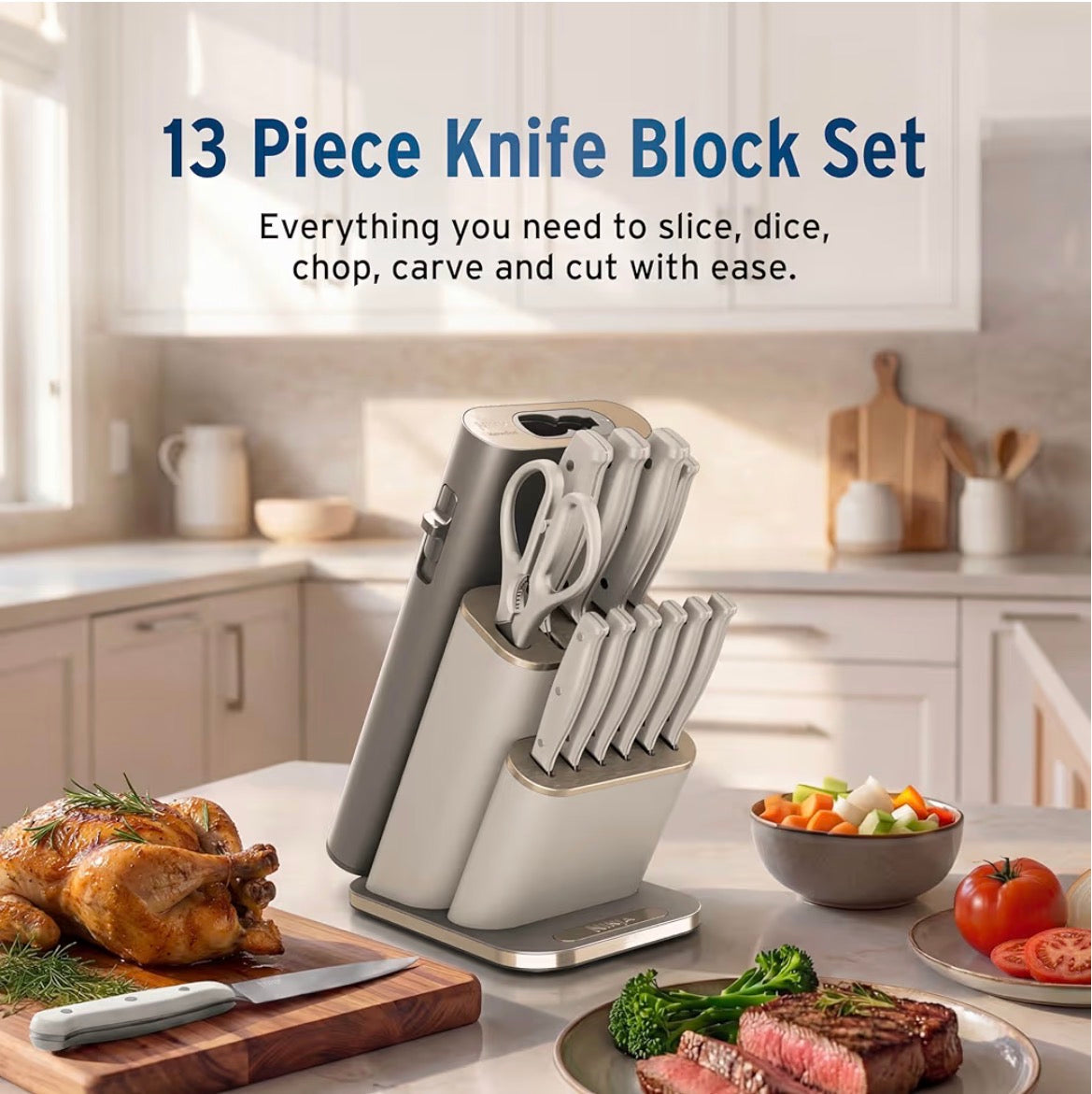 Ninja StaySharp 13-Piece Knife Block Set German Stainless Steel