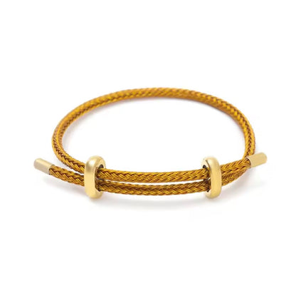 High Quality Bracelets Wire Rope Bangle for Women Colorful Handmade DIY Men Bracelets Adjustable Rope Bracelet Jewelry Wholesale
