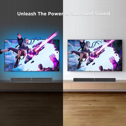 80W 2-in-1 Detachable TV Soundbar Bluetooth 5.3 ARC Optical AUX