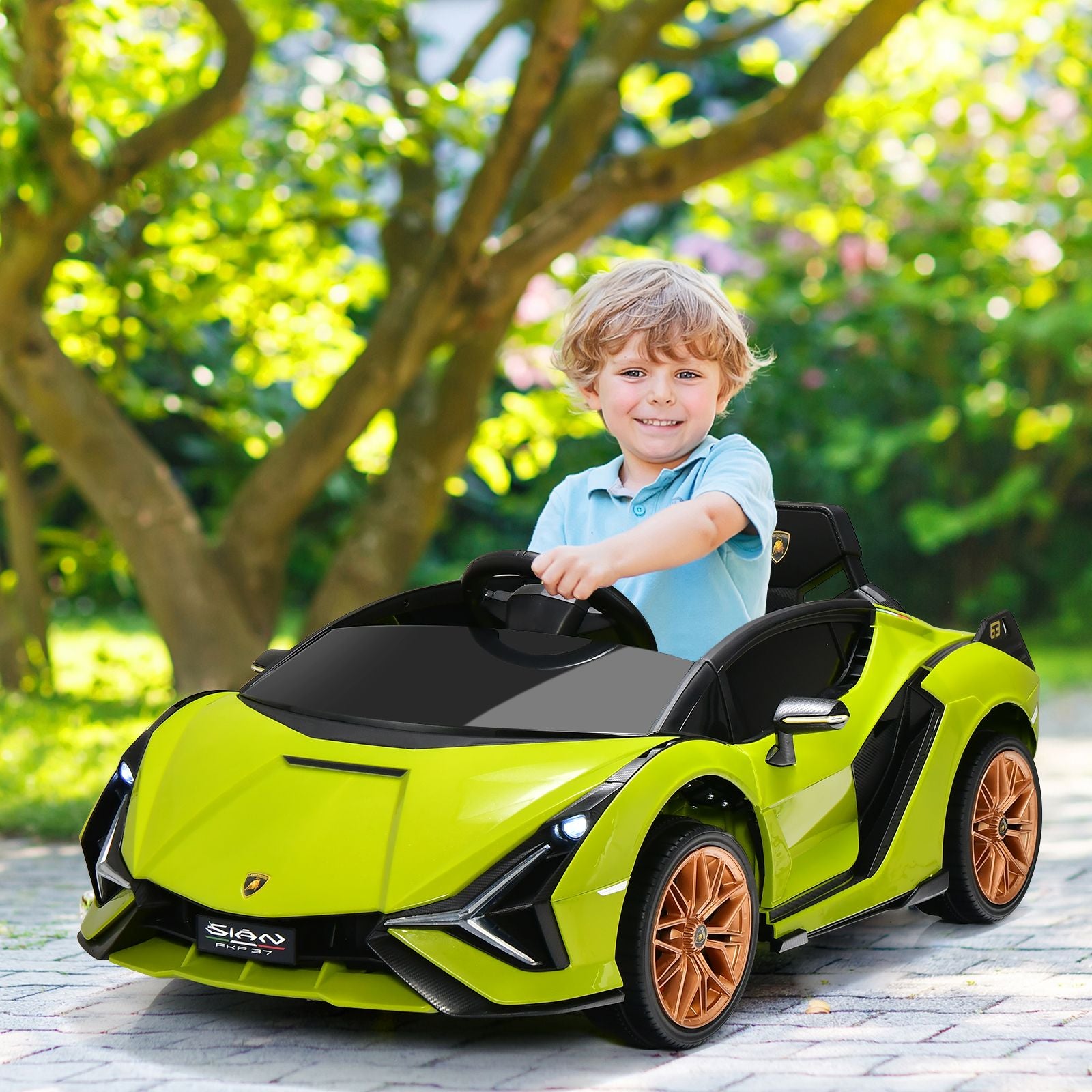 12V Electric Vehicle Featuring Remote Control and LED Lighting Functions