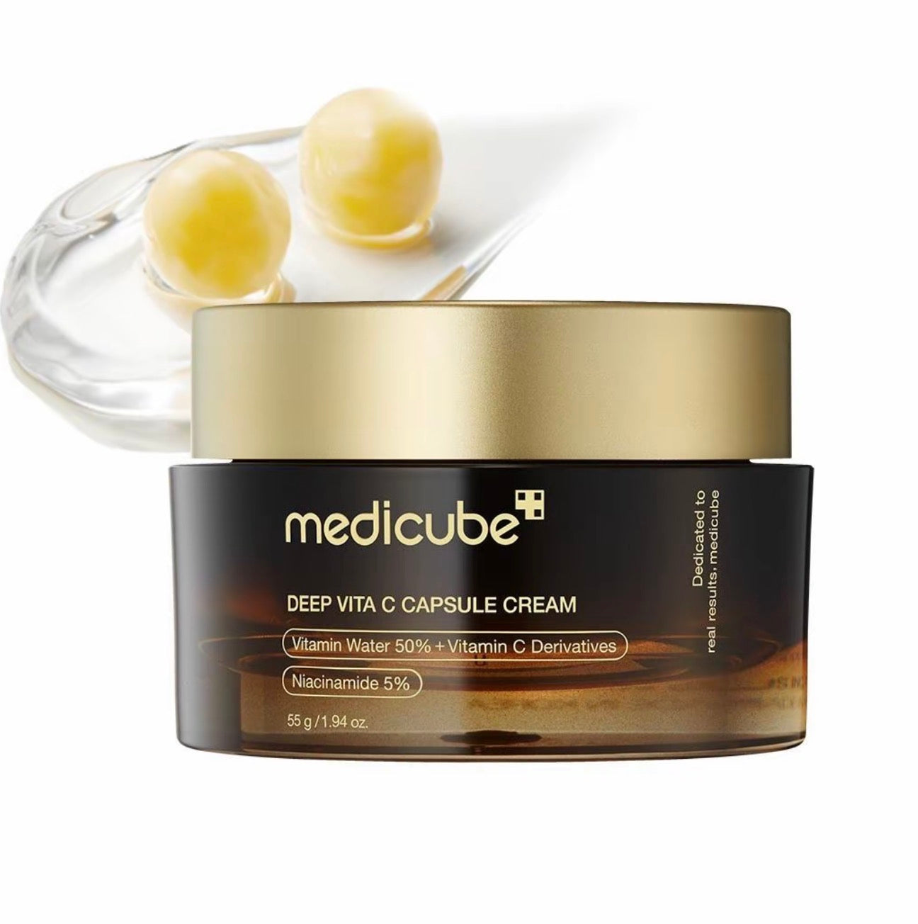 medicube Deep Vita C Capsule Cream Golden Boba Vitamin Cream