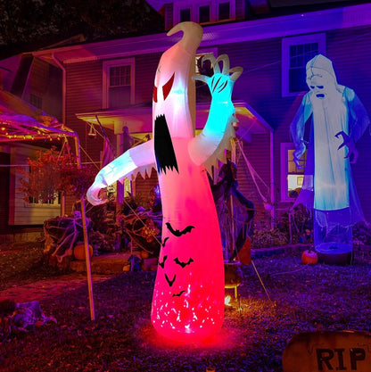 Warmiehomy 7.8FT Halloween Inflatable Giant Screaming Ghost