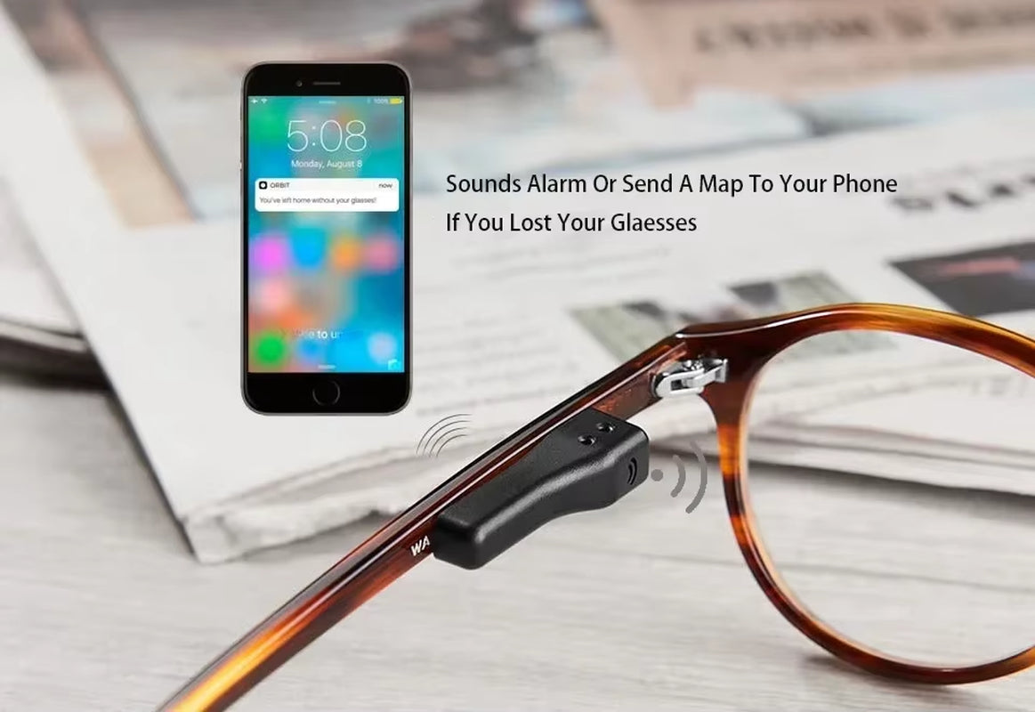 Advanced Bluetooth GPS Eyeglasses Locator with Smartphone App for Effortless Tracking