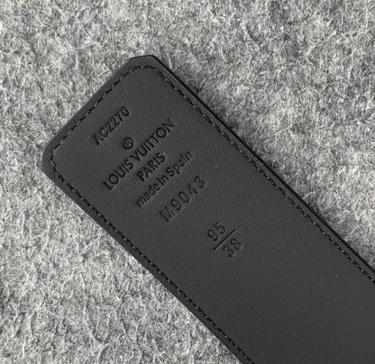 LV Initiales 40mm Belt 'Matte Black'