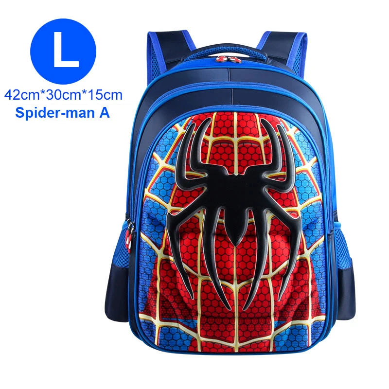 Boy Schoolbag Spiderman Captain America Children Kindergarten School Bag Teenager Kids Student Backpack