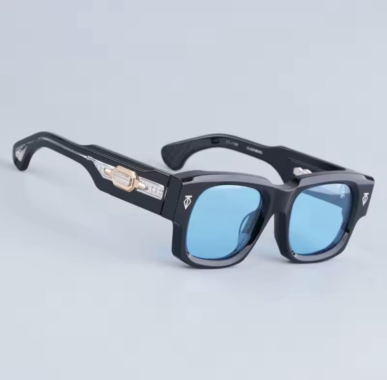 Dusenberg Thick Heavy Acetate Sunglasses High Quality Men and Women Fashion High Street Designer Uv400 Eyeglasses with Case