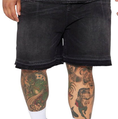 My Idea Relaxed Denim Shorts Black Wash