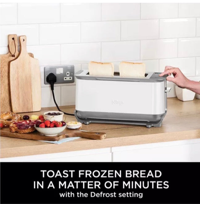 Foodi 3-in-1 Toaster, Grill and Panini Press with Flip Design, 7 Cooking Functions, 7 Toast Shades, Includes Panini Press, Bake Tray and Crumb Tray, Stainless Steel, ST202UK