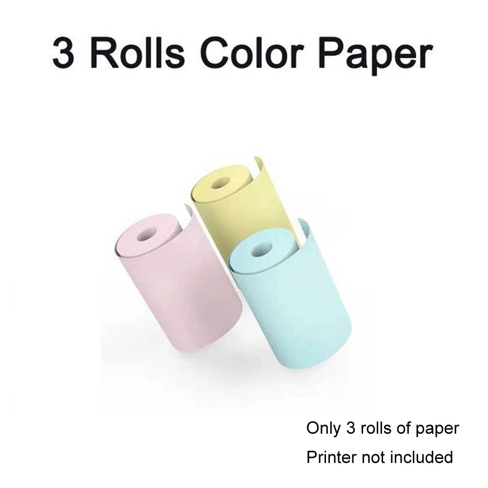 Compact Inkless Sticker Printer - Portable Thermal Printer for Photos, Journals, and Memos