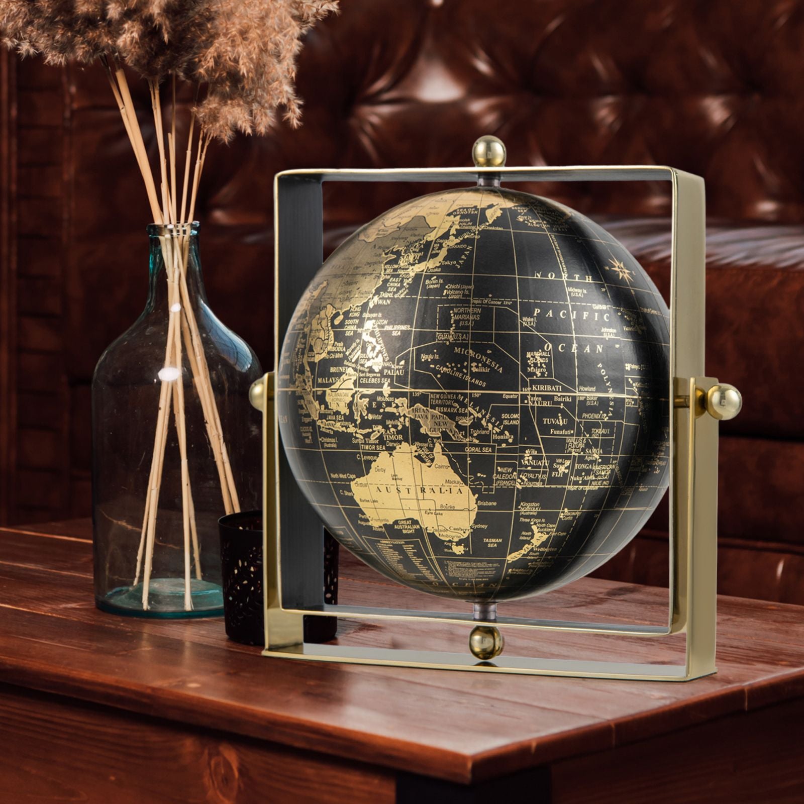 720-Degree Rotating Educational Geographic World Globe